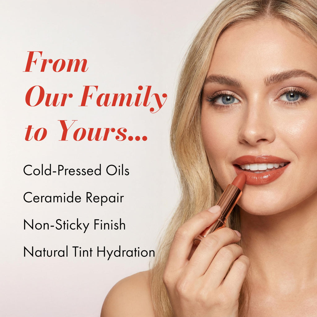 Clinexil Tinted Lip Balm – Hydrating Lip Tint with 10% Squalane & Ceramides