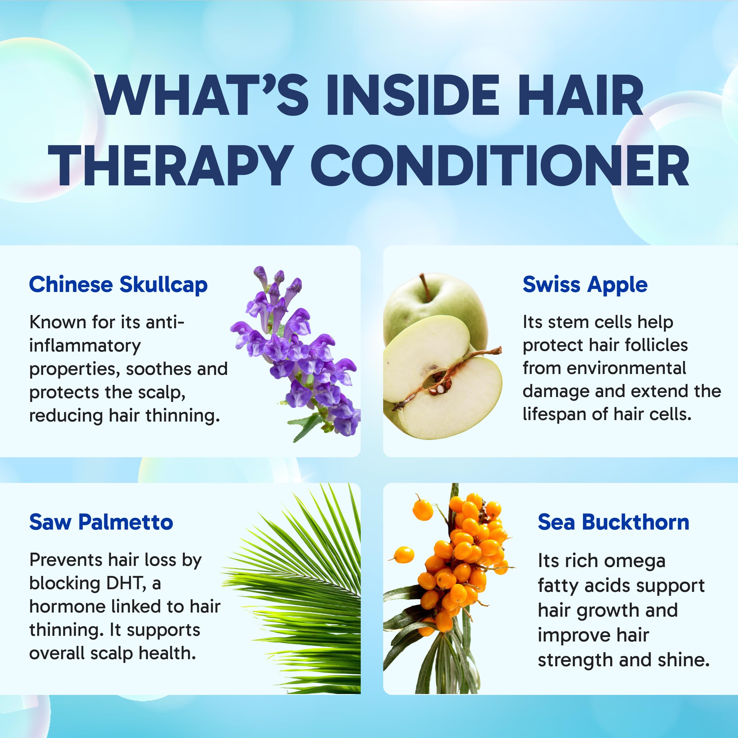 Clinical Effects Hair Therapy Shampoo & Conditioner Set – Biotin, Saw Palmetto, DHT Blocking – USA Made
