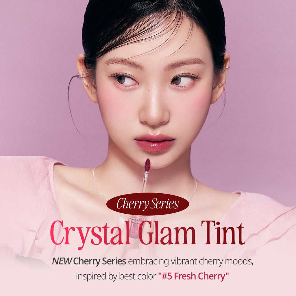 CLIO Crystal Glam Tint Mauve Cherry (026) – Glossy, Buildable Lip Tint