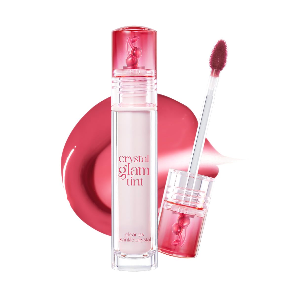 CLIO Crystal Glam Tint Cherry 027 Honey Cherry – Glossy, Buildable Lip Tint