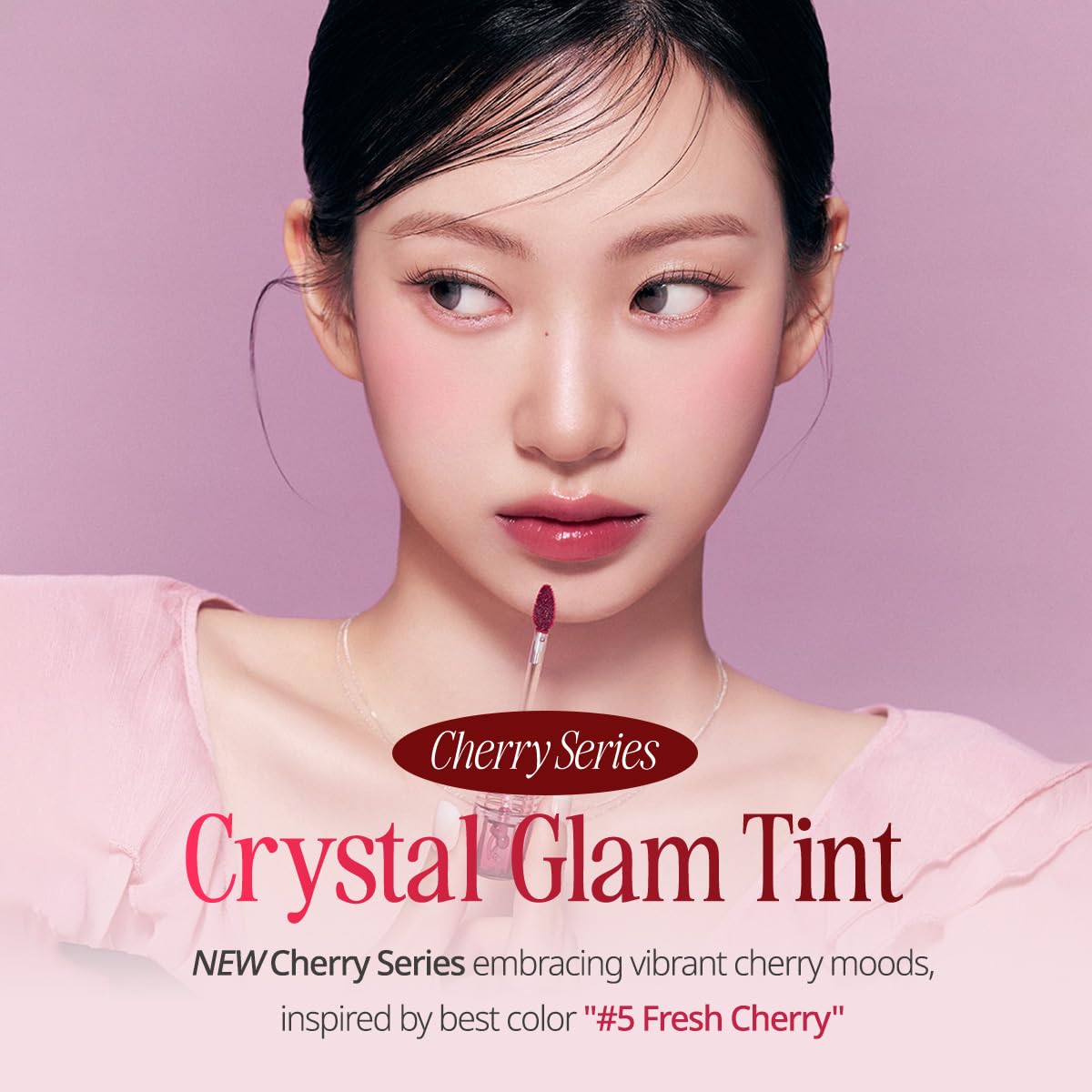 CLIO Crystal Glam Tint Cherry 027 Honey Cherry – Glossy, Buildable Lip Tint