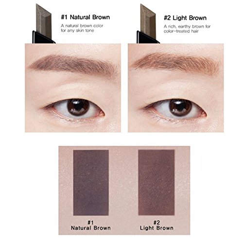 CLIO Kill Brow Auto Hard Eyebrow Pencil - Dual-End, Waterproof, 02 Light Brown