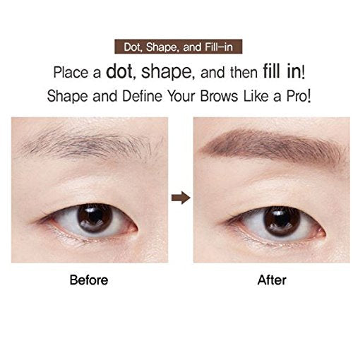 CLIO Kill Brow Auto Hard Eyebrow Pencil - Dual-End, Waterproof, 02 Light Brown
