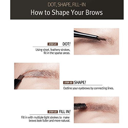 CLIO Kill Brow Auto Hard Eyebrow Pencil - Dual-End, Waterproof, 02 Light Brown