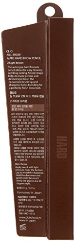 CLIO Kill Brow Auto Hard Eyebrow Pencil - Dual-End, Waterproof, 02 Light Brown