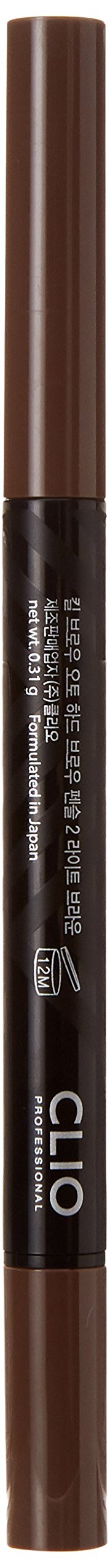 CLIO Kill Brow Auto Hard Eyebrow Pencil - Dual-End, Waterproof, 02 Light Brown