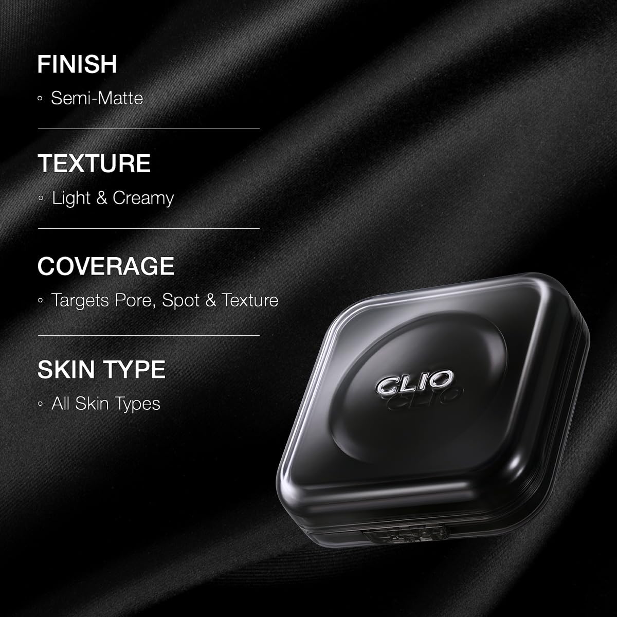 CLIO PROFESSIONAL Kill Cover Founwear Cushion Foundation – Flawless Full Coverage, Matte Finish (21N Linen)
