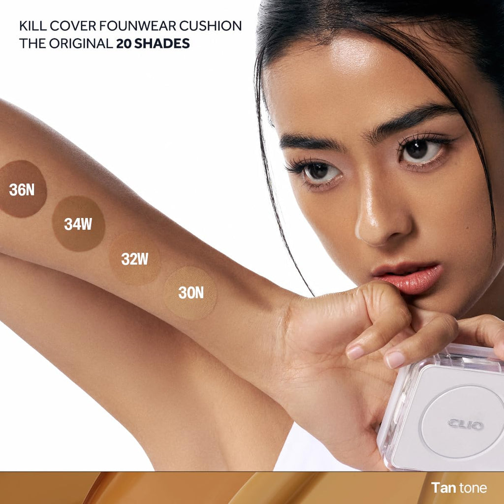 CLIO Kill Cover Founwear Cushion The Original – 20 Shades, Natural Matte Finish, 30N Latte