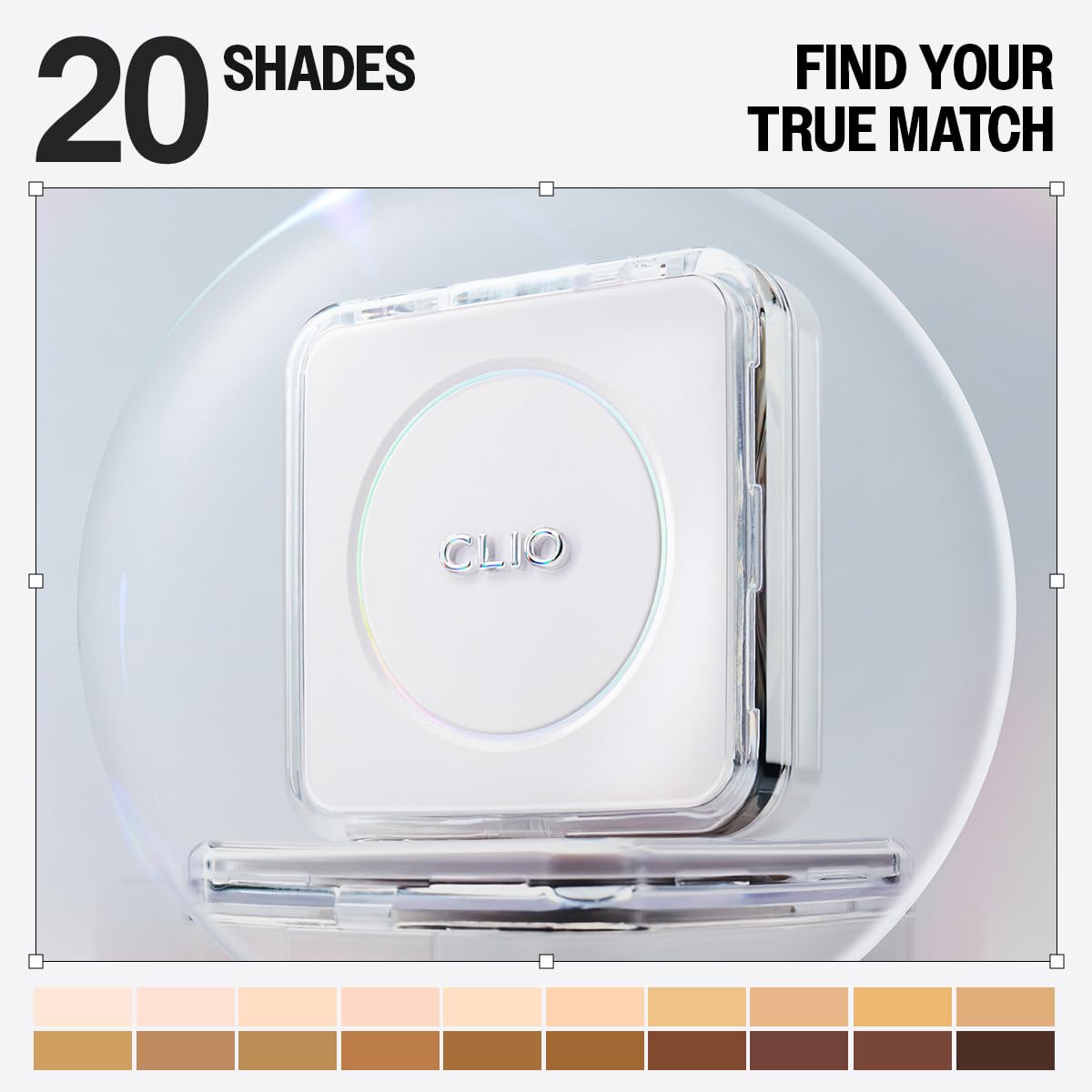 CLIO Kill Cover Founwear Cushion The Original – 20 Shades, Natural Matte Finish, Korean Cushion Foundation