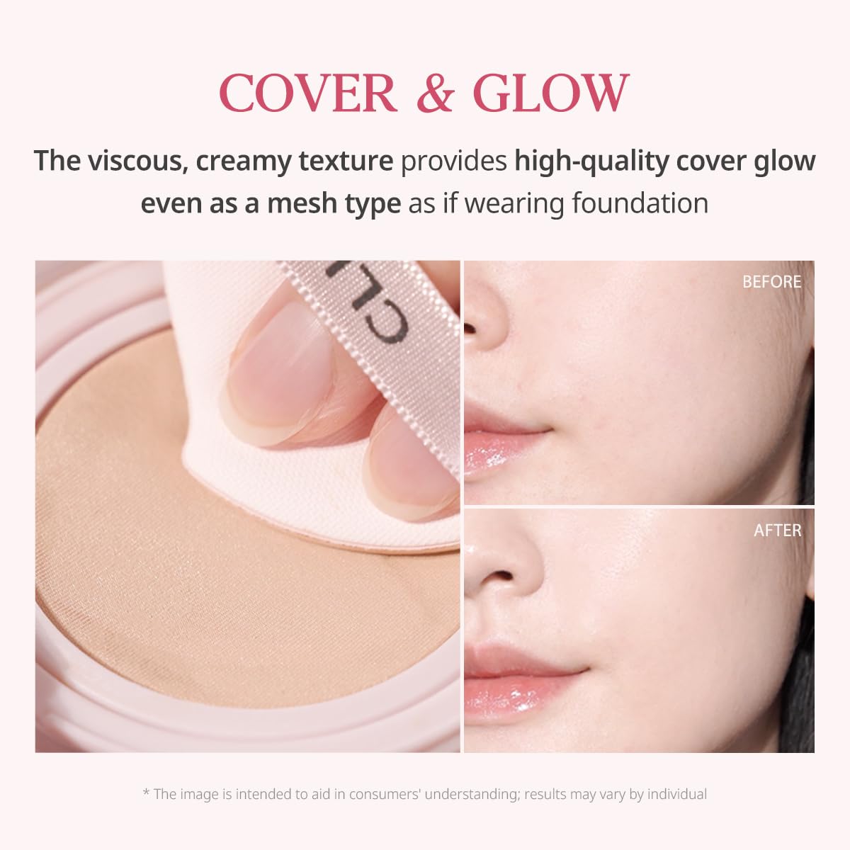 CLIO Kill Cover Mesh Glow Cushion Foundation – Refills Included (21N Linen)