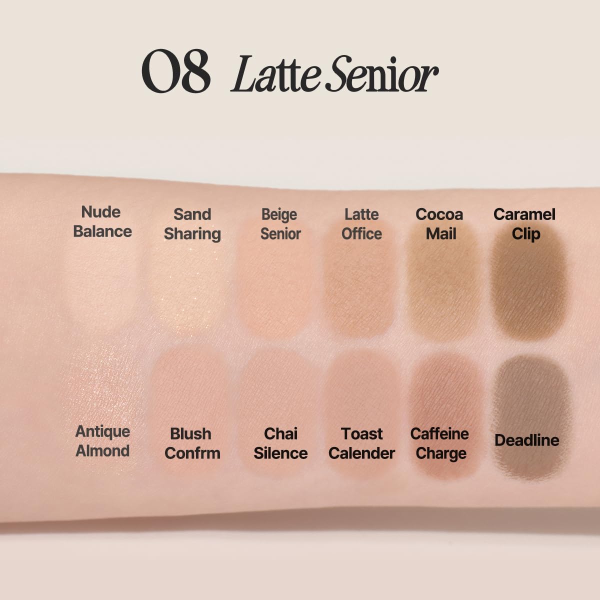 CLIO PRO EYE PALETTE AIR (08 LATTE SENIOR) – All-In-One Eye Shadow Palette
