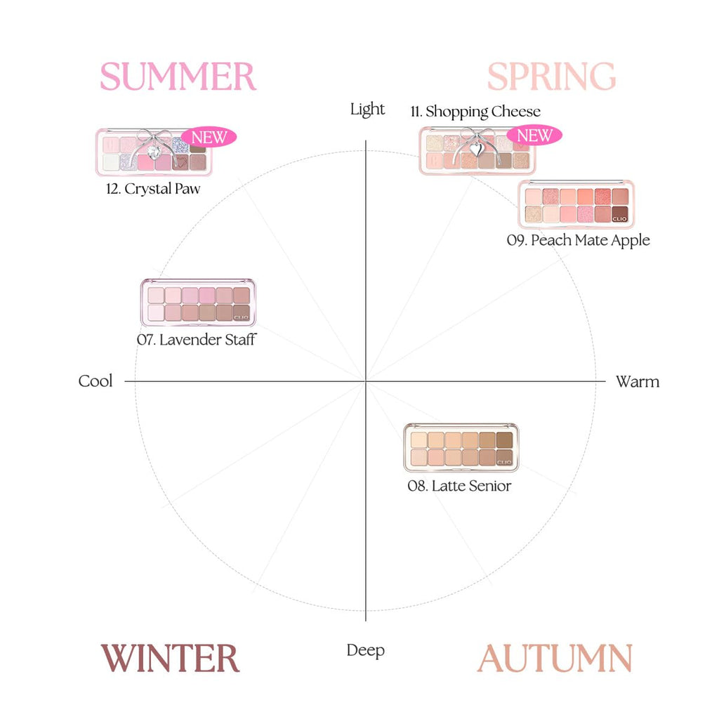 CLIO PRO EYE PALETTE AIR — 11-Shade Versatile Eyeshadow Palette