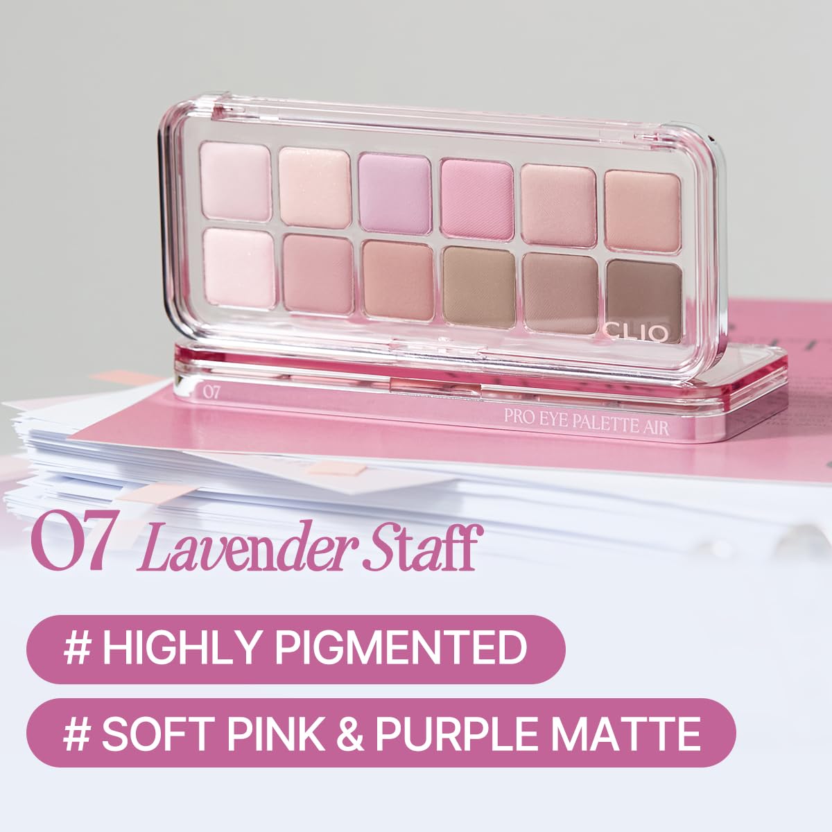 CLIO PRO EYE PALETTE AIR 07 LAVENDER STAFF | All-In-One Eye Palette by CLIO PROFESSIONAL