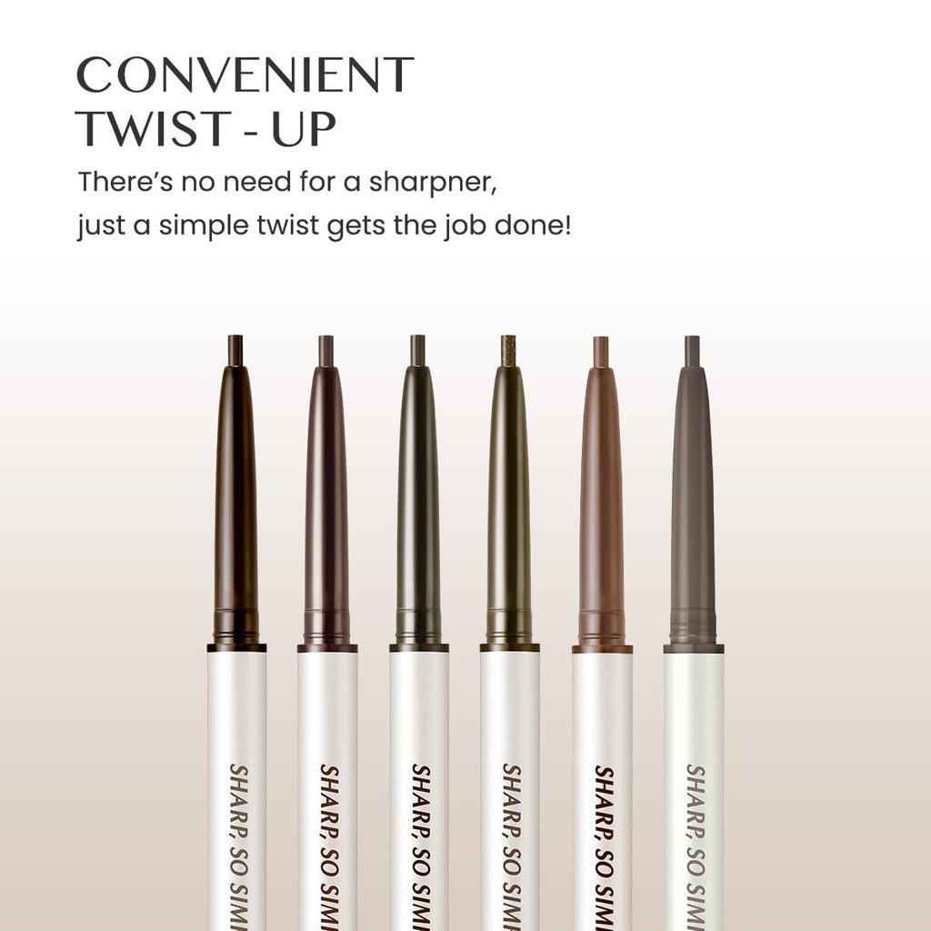 CLIO PROFESSIONAL Sharp So Simple Waterproof Pencil Liner – 2mm Tip, Rich Color, 03 Black Brown