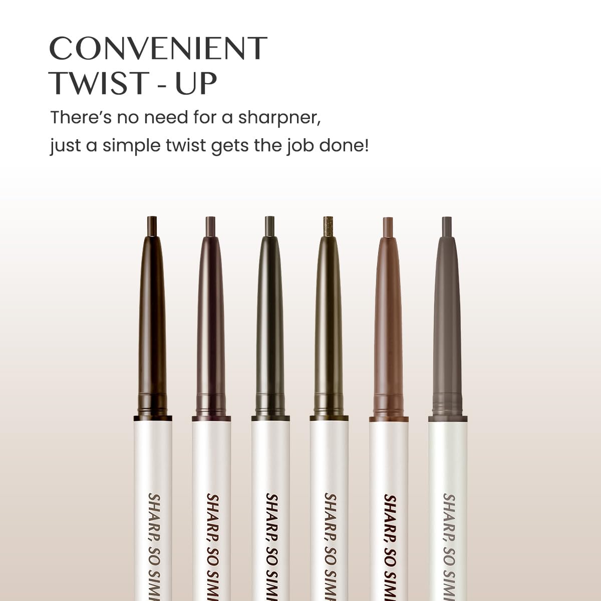 CLIO PROFESSIONAL Sharp So Simple Waterproof Pencil Liner – 2mm Tip, Rich Color, 03 Black Brown