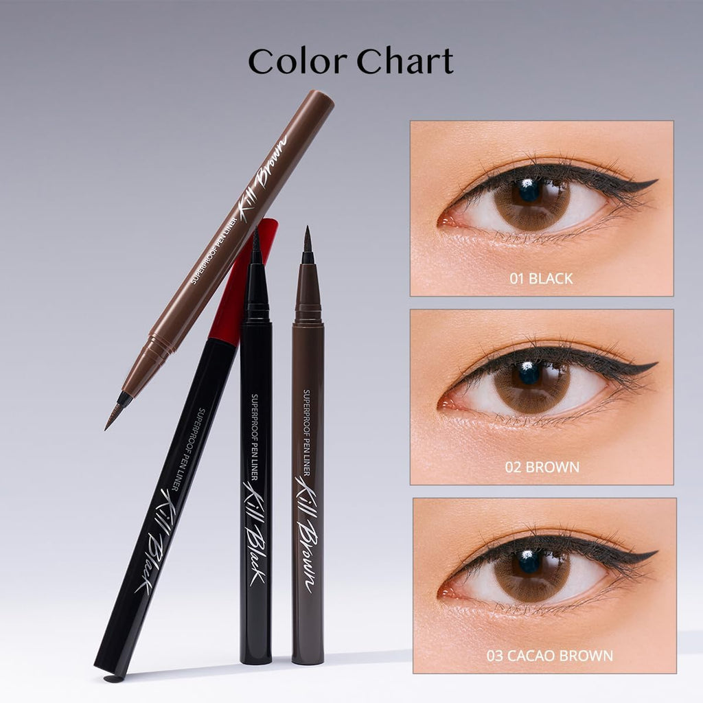 CLIO PROFESSIONAL Superproof Pen Liquid Eyeliner – Precision Tip, Waterproof, 001 BLACK (NEW)