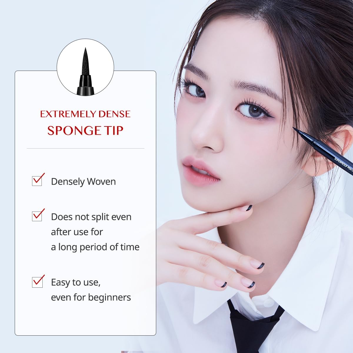 CLIO PROFESSIONAL Superproof Pen Liquid Eyeliner – Precision Tip, Waterproof, 001 BLACK (NEW)
