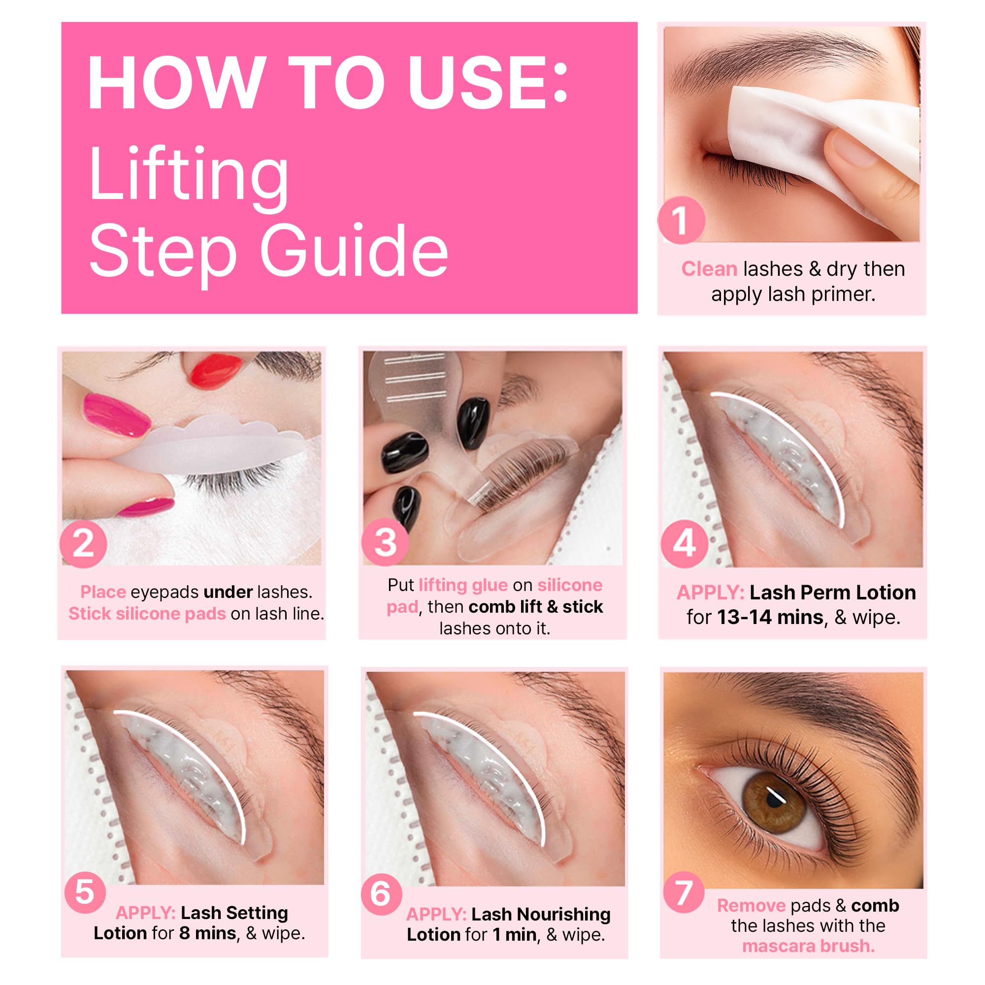 CLIONE PRIME Korean At-Home Lash Lift & Brow Lamination Kit – All-in-One Color & Definition