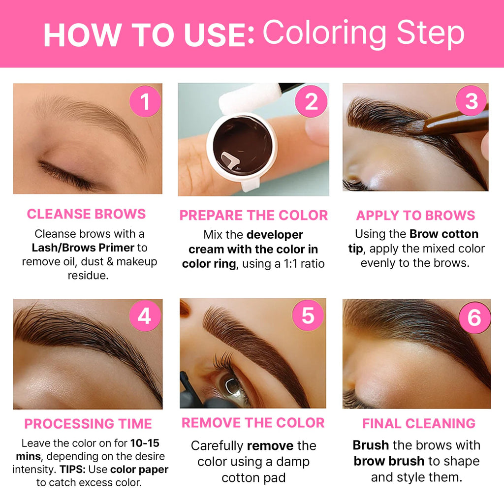 CLIONE PRIME Korean At-Home Lash Lift & Brow Lamination Kit – All-in-One Color & Definition