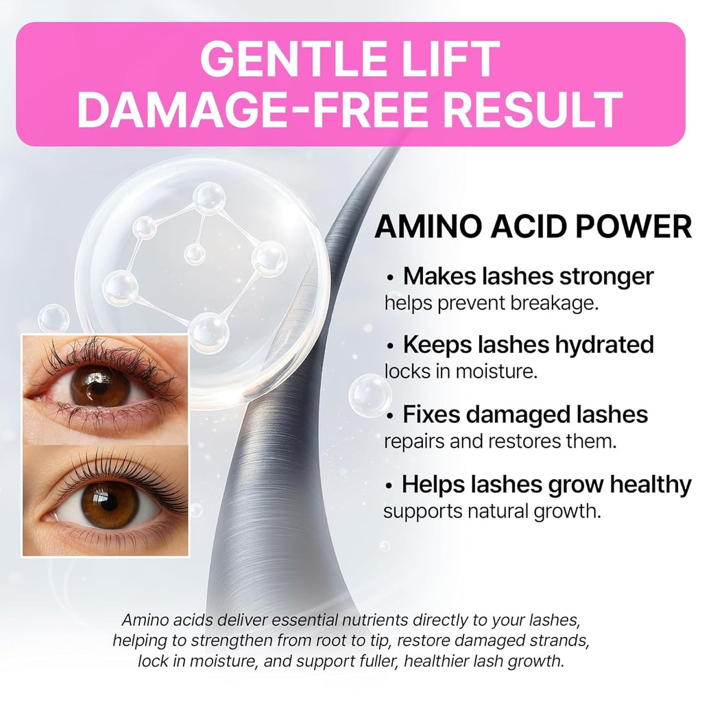 CLIONE PRIME Korean Lash Lift Kit – 5 At-Home Lash Perm Sets with Upgraded Glue