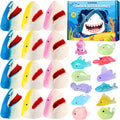 CLOUQUAR Shark Bath Bombs for Kids – 12-Pack with Glow-in-The-Dark Toys