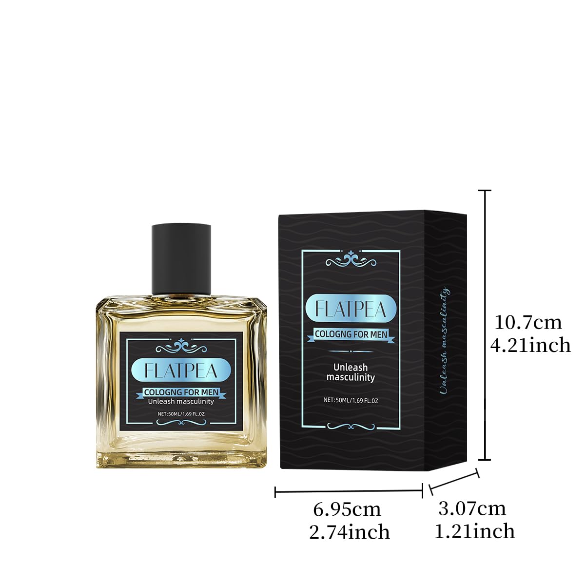 CLQFDT Woody Cologne for Men – 24H Fresh Cardamom Amber, 50ml
