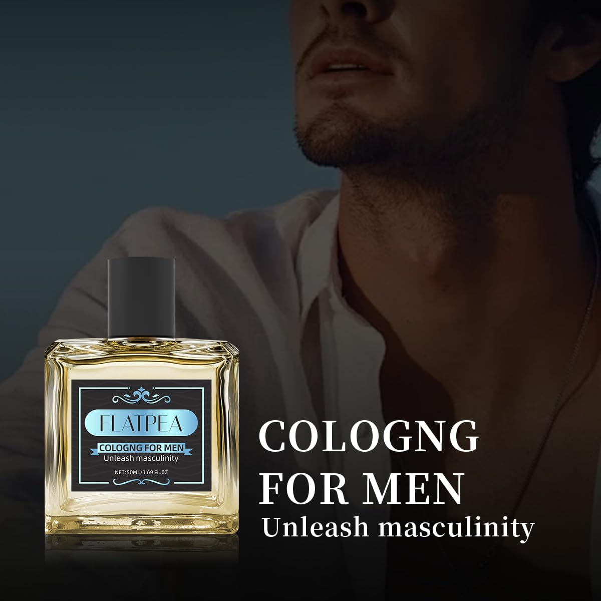 CLQFDT Woody Cologne for Men – 24H Fresh Cardamom Amber, 50ml
