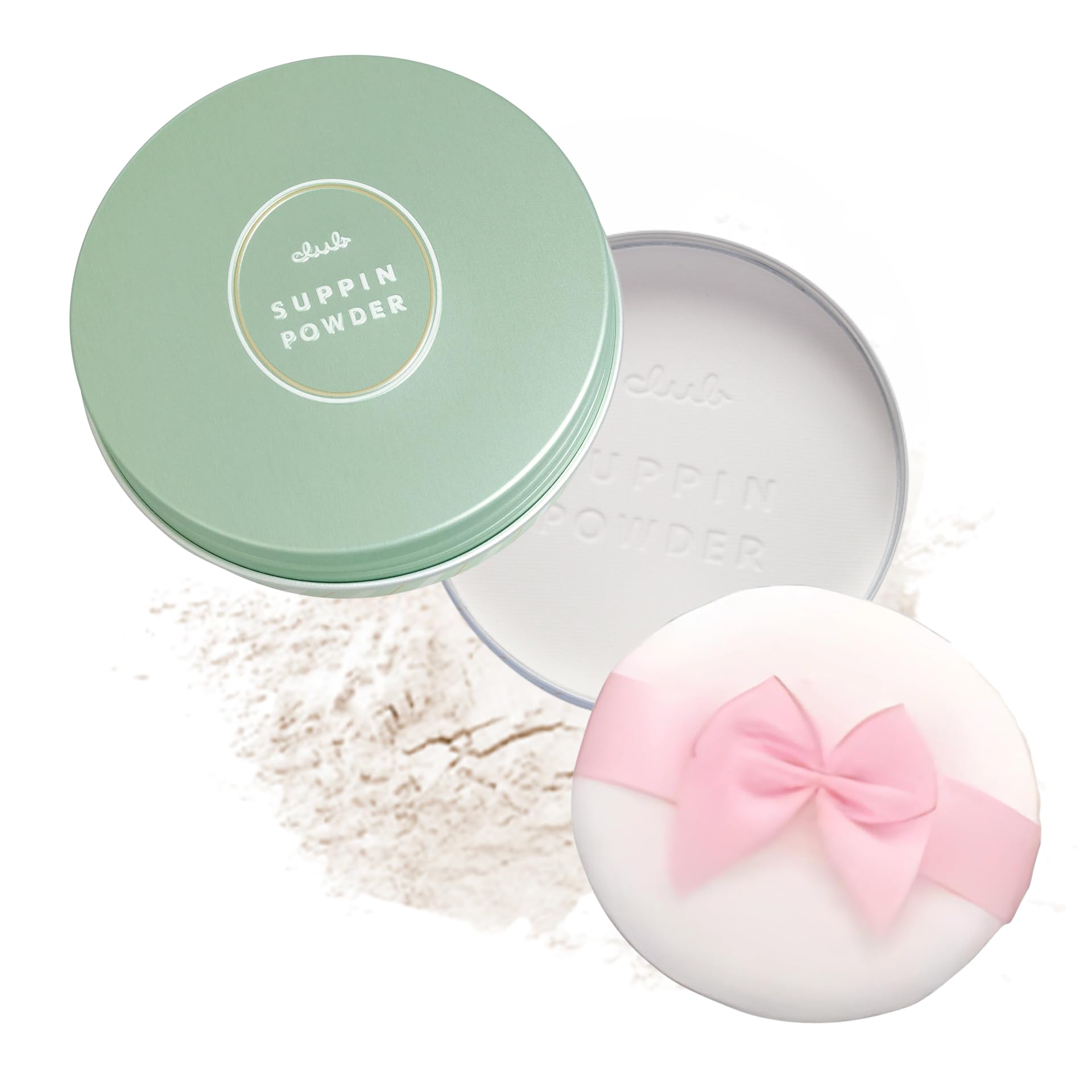 Club Suppin Translucent Pressed Powder — Hydration, 24H Skincare Finish