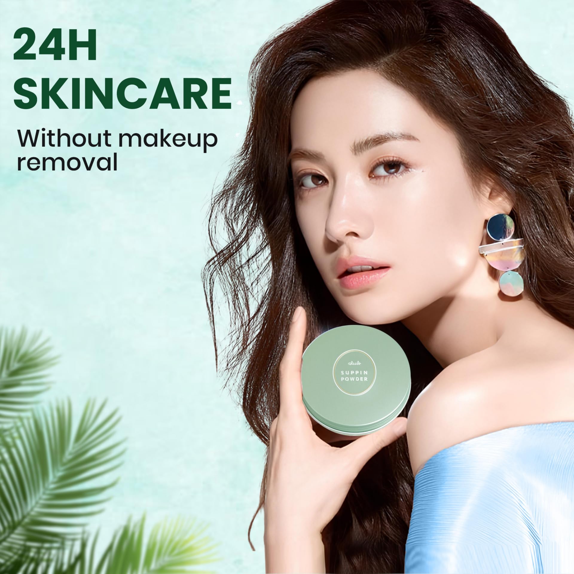 Club Suppin Translucent Pressed Powder — Hydration, 24H Skincare Finish
