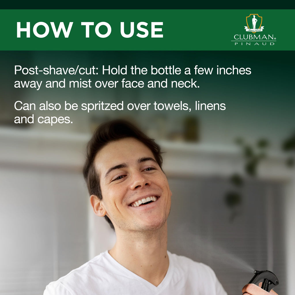 Clubman After Shave Lotion Spray – Classic Barber Scent, 16 oz