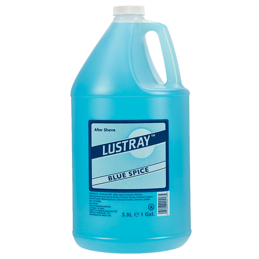 Clubman Lustray Blue Spice After Shave Lotion – Refreshing Cooling Barber Formula, 1 Gallon