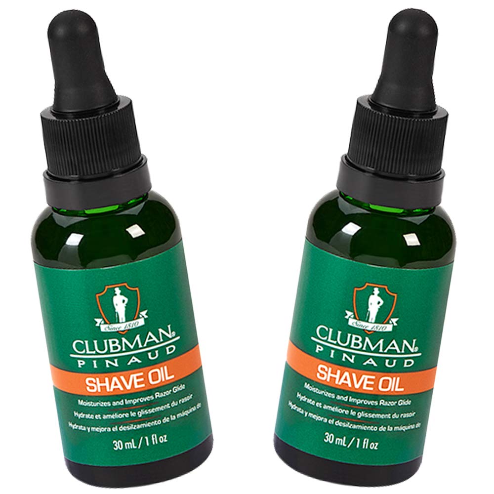 Clubman Pinaud Pre Shave Oil – Barber Quality Shaving Oil and Beard Hydration (2 Pack)
