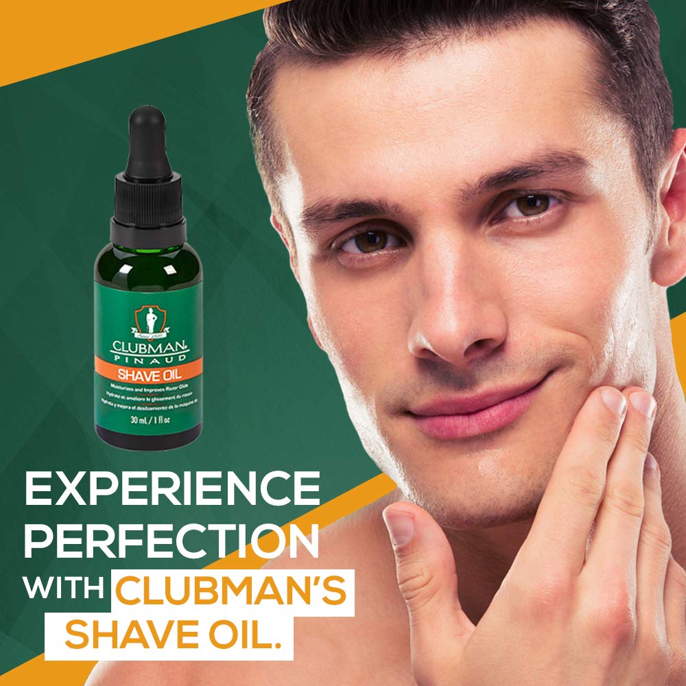 Clubman Pinaud Pre Shave Oil – Barber Quality Shaving Oil and Beard Hydration (2 Pack)