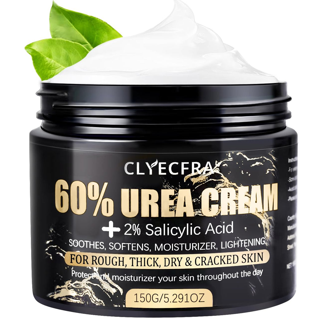 Clyecfra 60% Urea Cream with 2% Salicylic Acid | Deep Hydration for Dry, Rough Skin (150g)