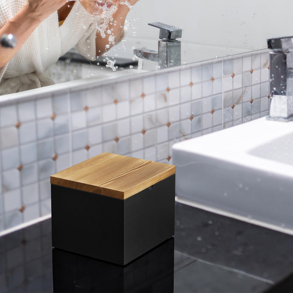 CMLKLZD Disposable Face Towel Holder – Wooden Box for XL Towels