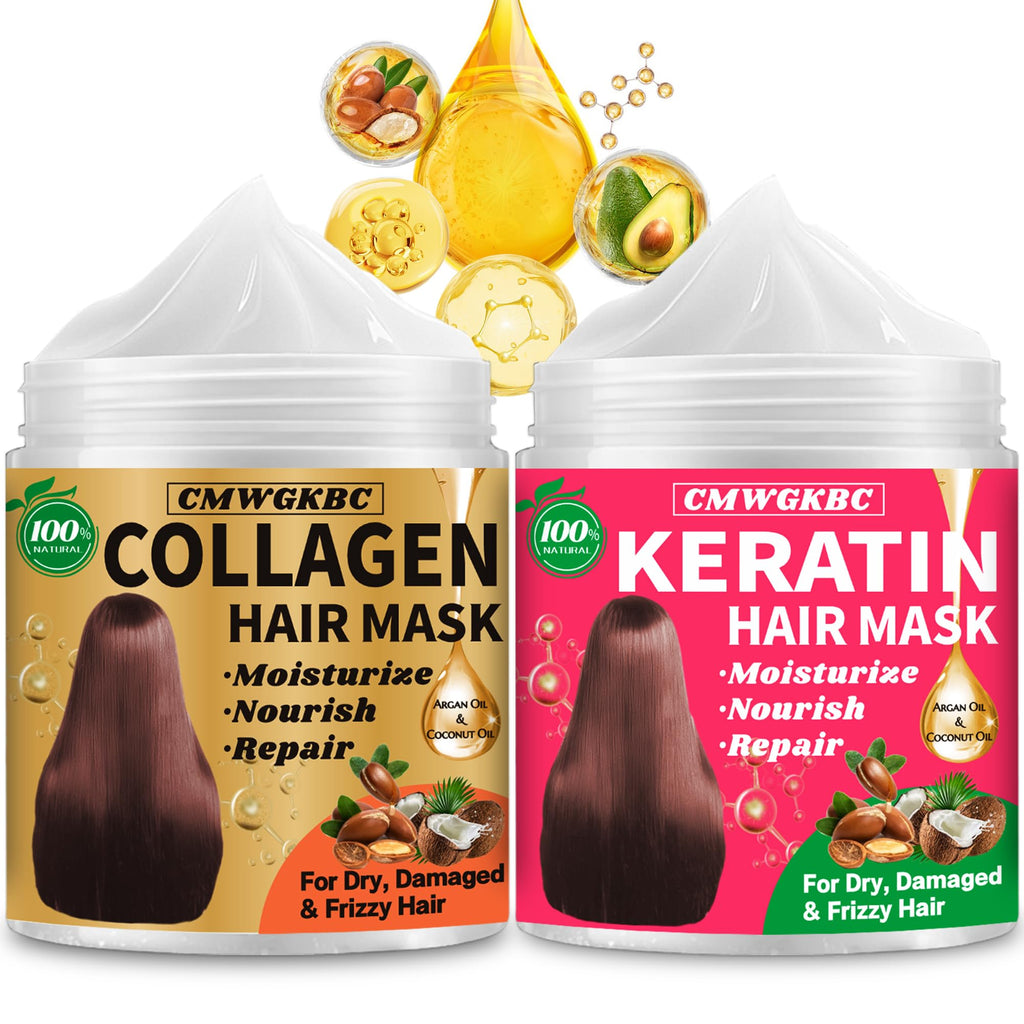 CMWGKBC Collagen & Keratin Hair Mask for Damaged Hair | Deep Hydration for All Hair Types