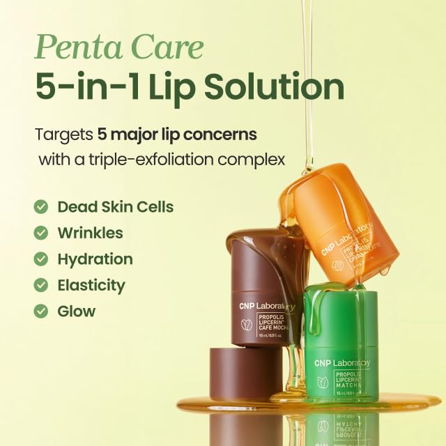 CNP Café Lip Butter Propolis Lipcerin 07 Matcha | 12h Hydration Lip Balm & Mask