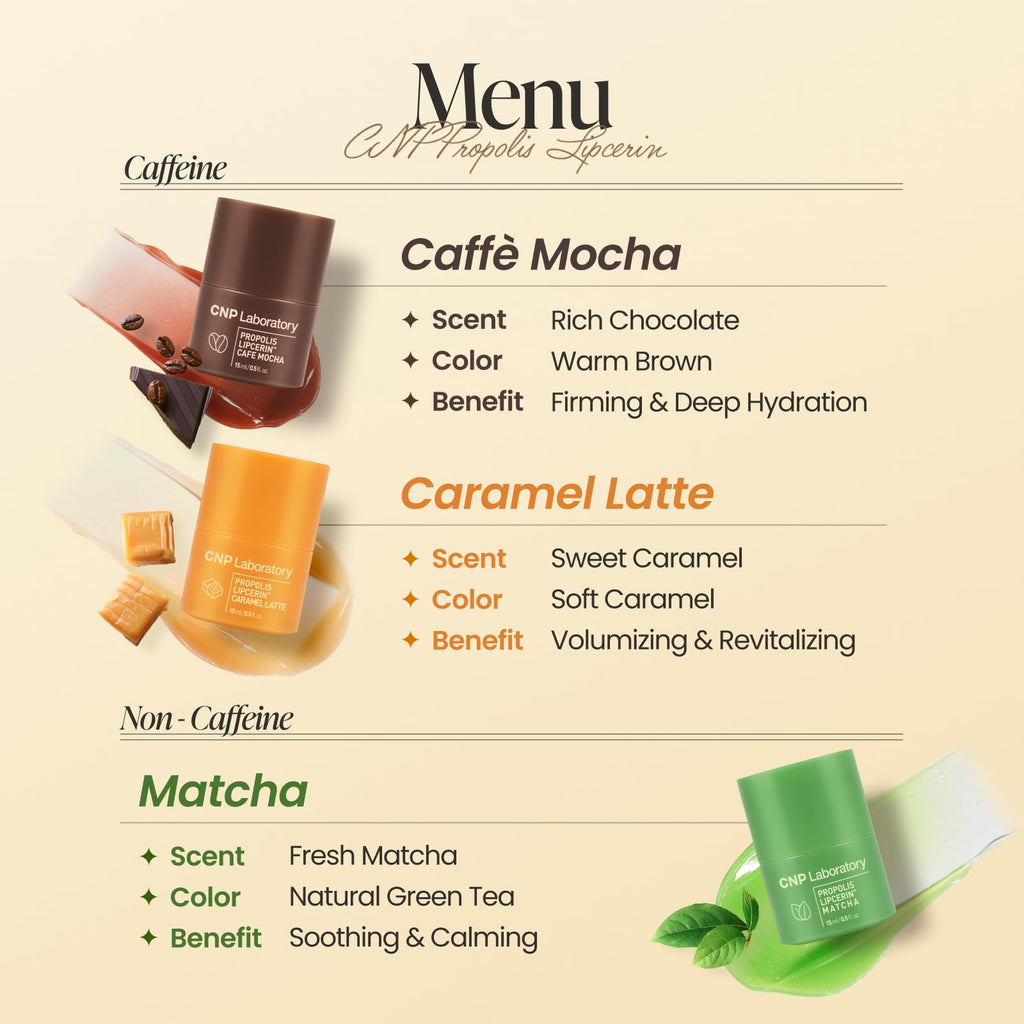 CNP Café Lip Butter Propolis Lipcerin 05 Mocha – 12h Hydration Lip Balm & Mask 0.5 fl oz