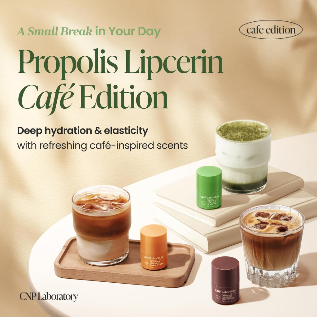 CNP Café Lip Butter Propolis Lipcerin 07 Matcha | 12h Hydration Lip Balm & Mask