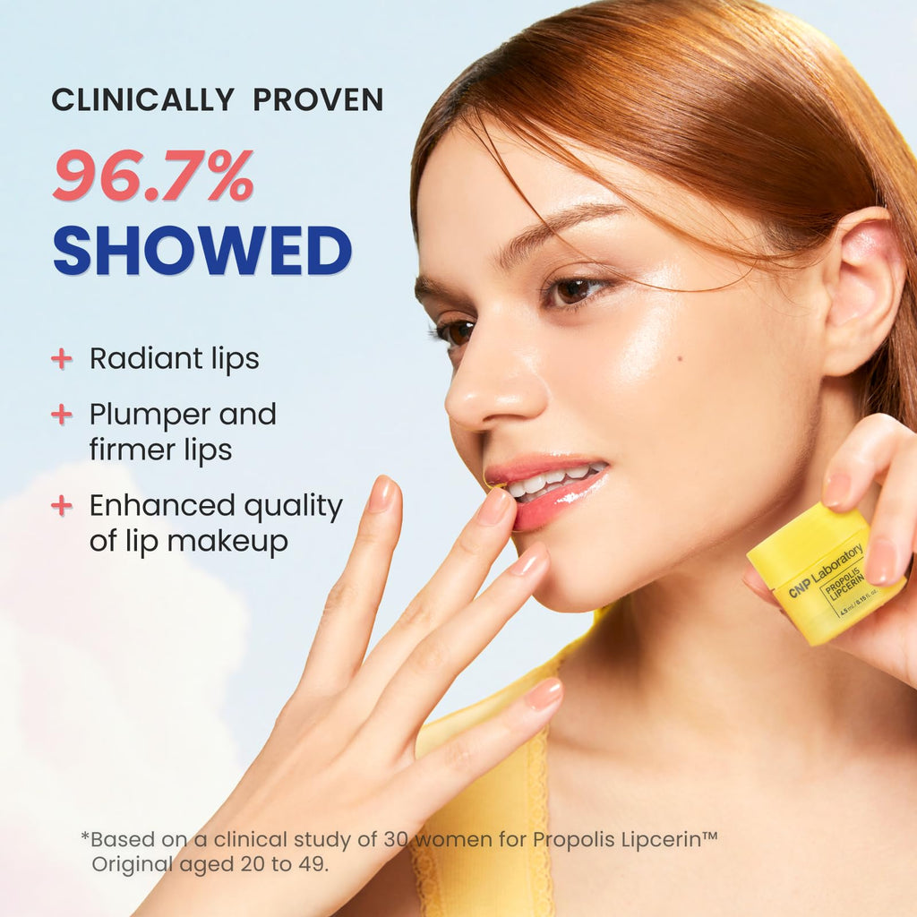 CNP Honey Lip Butter Mini Set – Propolis Lipcerin Travel-Size | 12-Hour Hydration Lip Balm & Mask (4 Flavors)