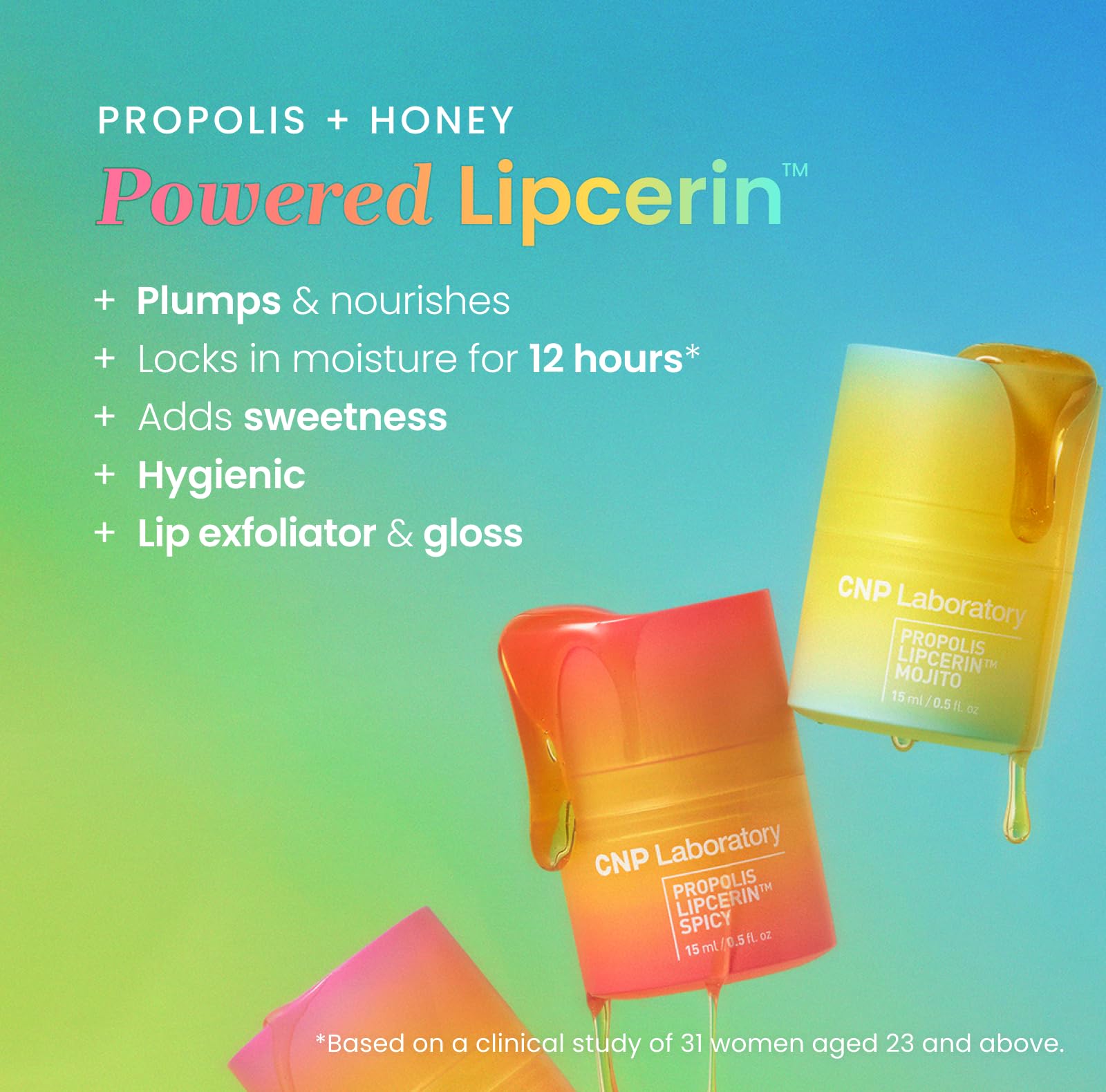 CNP Honey Lip Butter Propolis Lipcerin 03 Lime | 12-Hour Hydration Lip Balm & Overnight Lip Mask