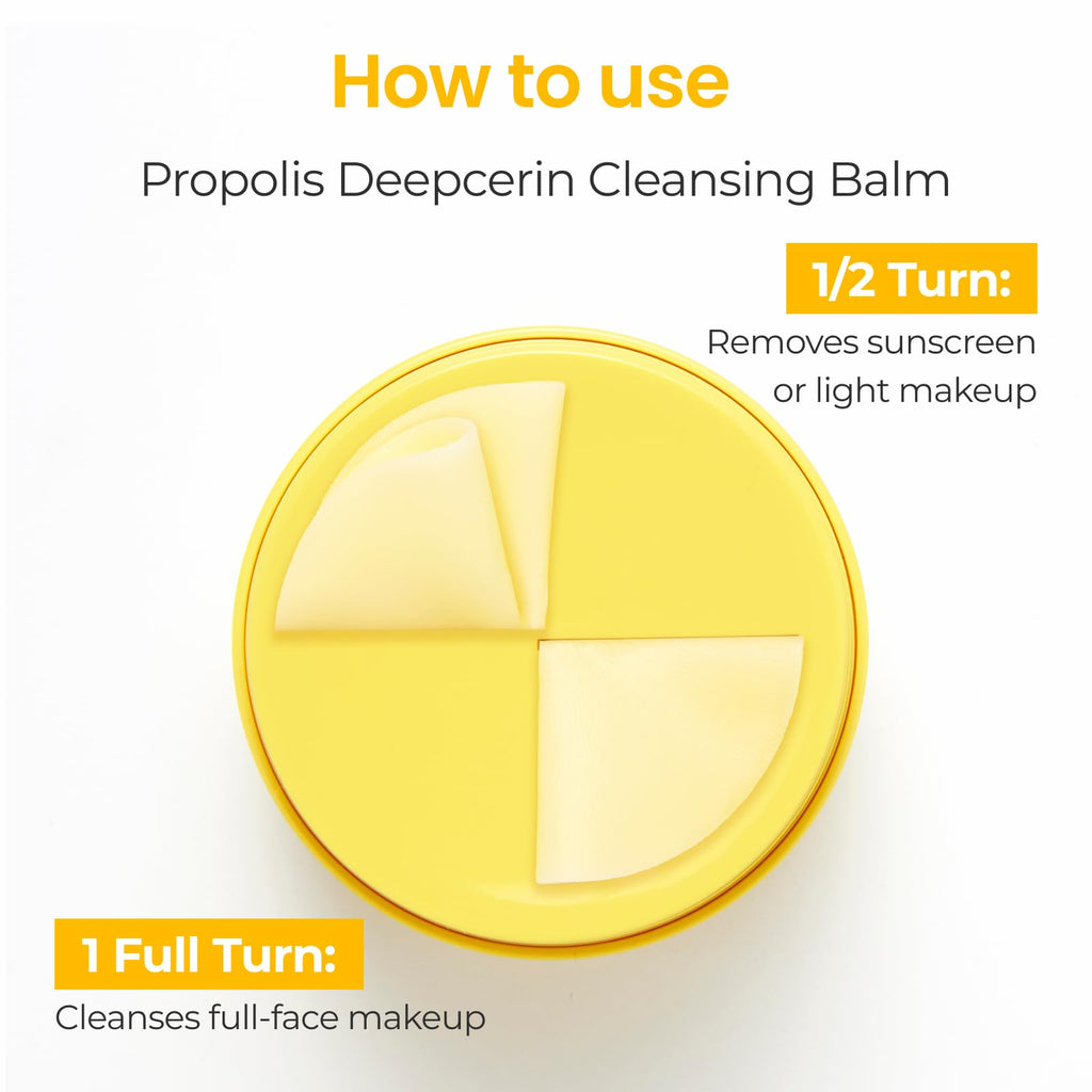 CNP Propolis Deepcerin Cleansing Balm – Gentle Butter-to-Milk Makeup Remover for Dry & Sensitive Skin