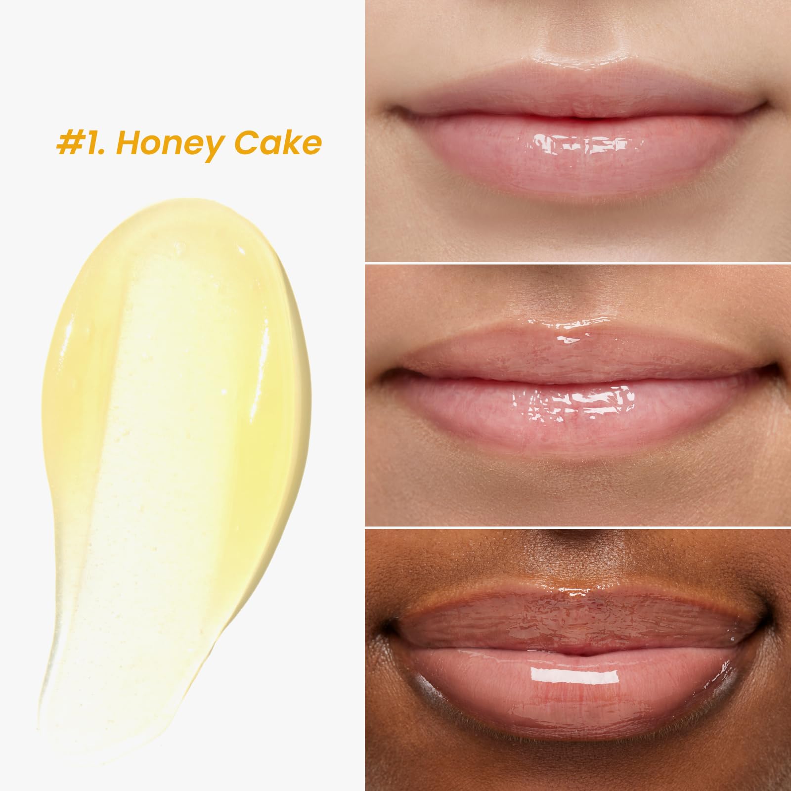 CNP Propolis Jelly Lipcerin Lip Balm & Gloss – 01 Honey Cake with Manuka Honey & Hyaluronic Acid | 0.3 fl oz