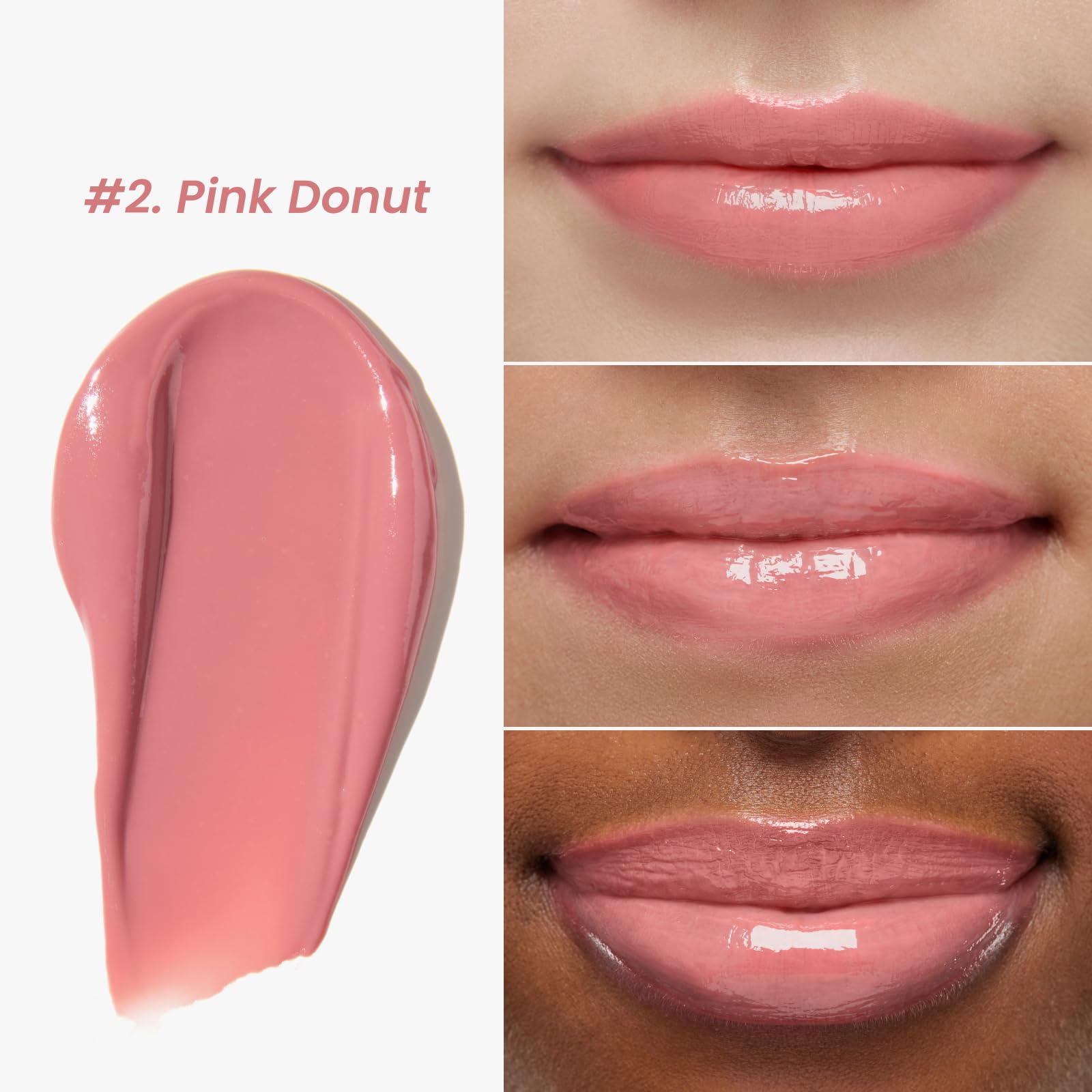 CNP Propolis Jelly Lipcerin 02 Pink Donut | Hydrating Lip Balm & Gloss with Manuka Honey + Hyaluronic Acid