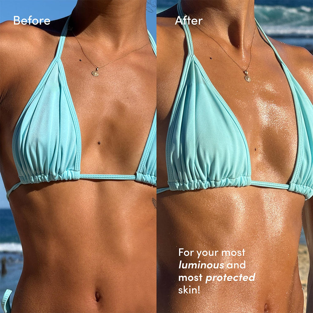 Coco & Eve Tan Boosting Anti-Aging Body Oil SPF45 - Tanning Accelerator with UVA/UVB Protection | 5.07 Fl Oz