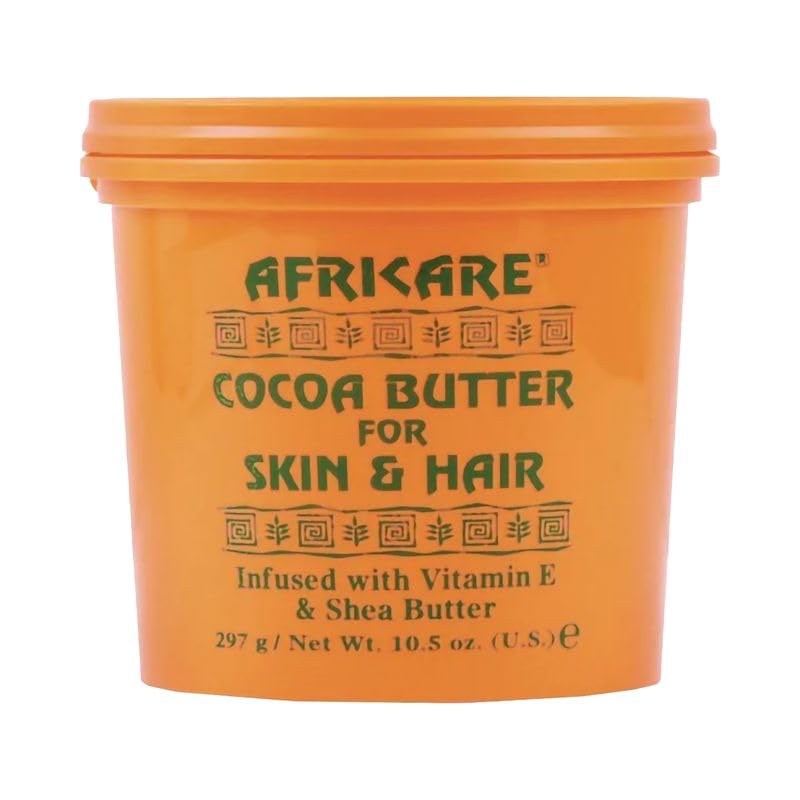 COCOCARE Africare Cocoa Butter 10.5 Oz – Skin & Hair Nourishment with Vitamin E & Shea Butter | Made in USA