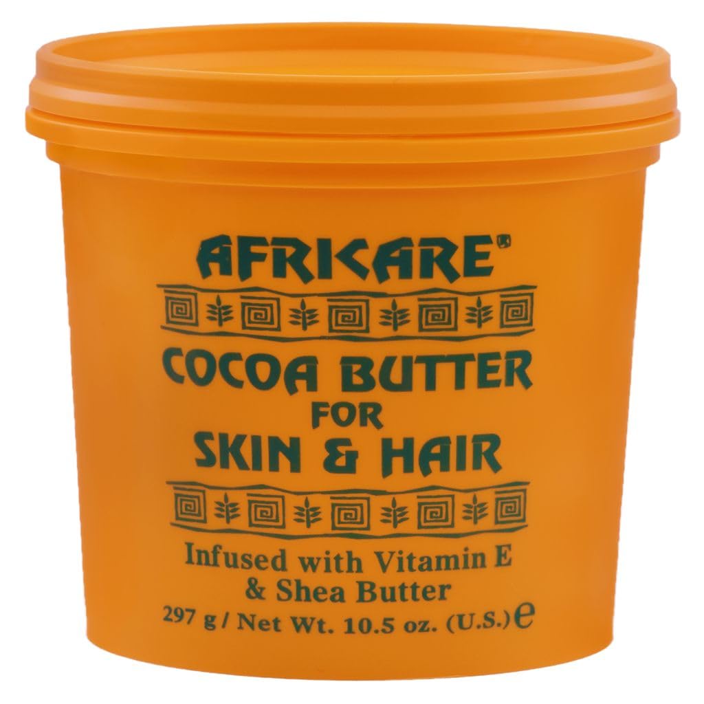 COCOCARE Africare Cocoa Butter 10.5 Oz – Skin & Hair Nourishment with Vitamin E & Shea Butter | Made in USA