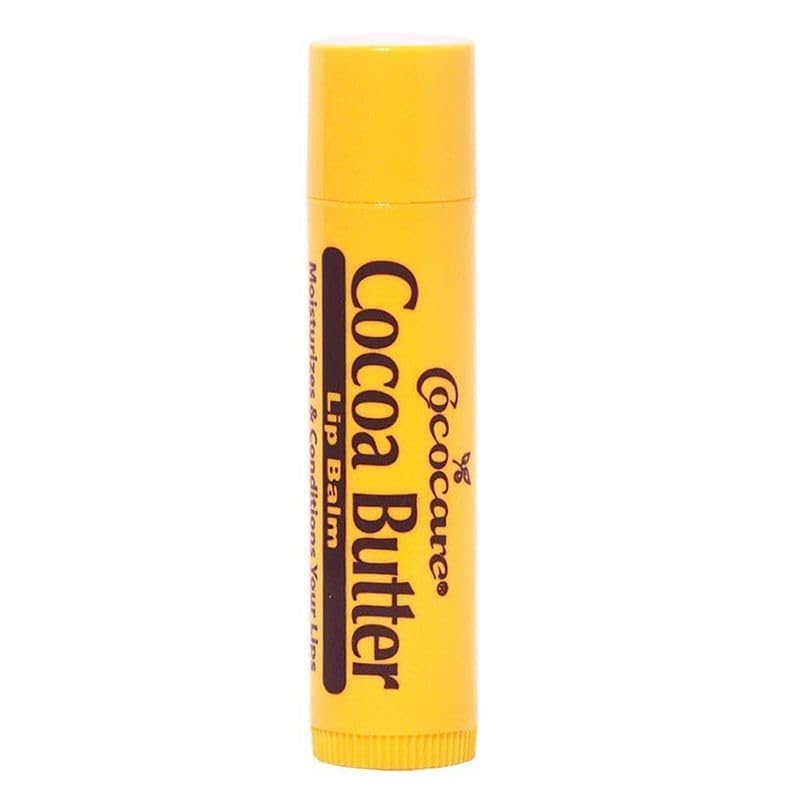 COCOCARE Cocoa Butter Lip Balm – The Little Yellow Stick, Hydration & Protection, 0.15oz Pack of 10
