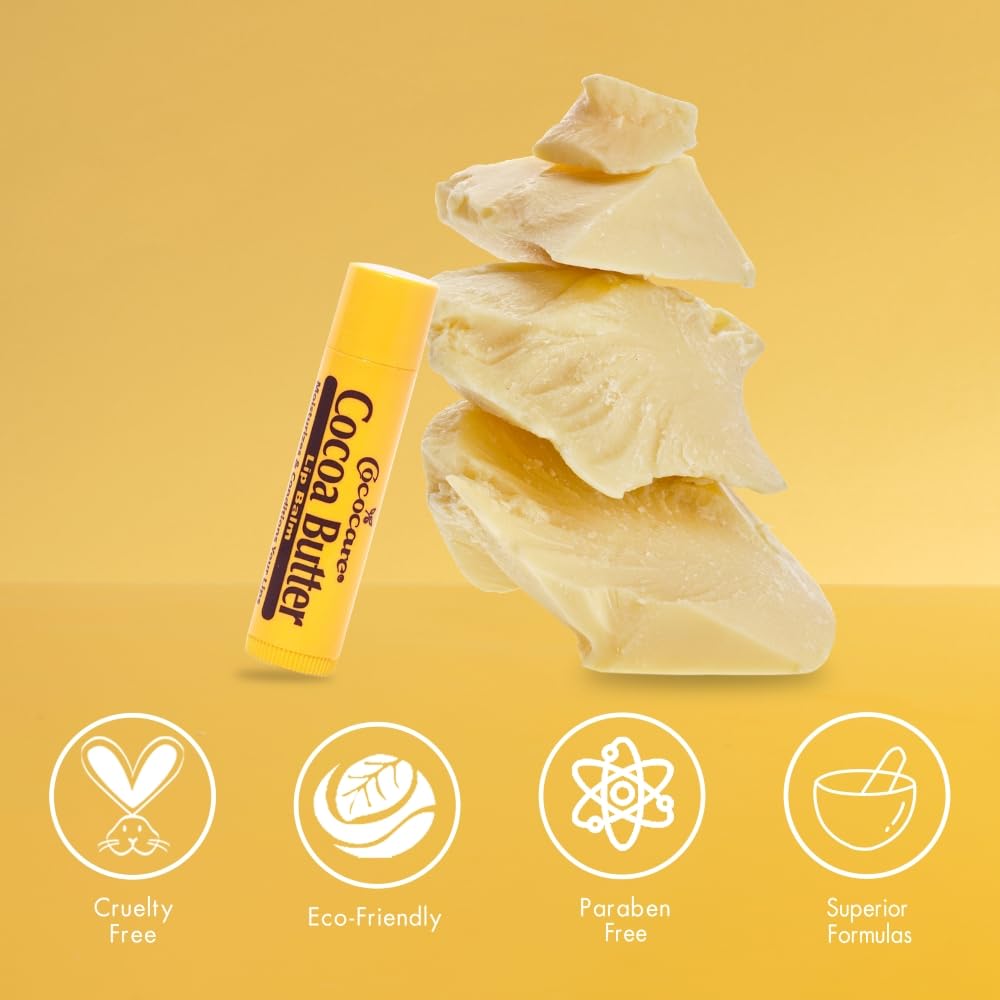 COCOCARE Cocoa Butter Lip Balm - The Little Yellow Stick 5-Pack