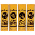 COCOCARE 100% Cocoa Butter Stick – 4 Pack | Pure Cocoa Butter for Dry Skin